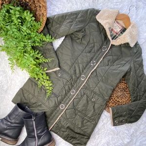 Free People Quilted Sherpa Jacket